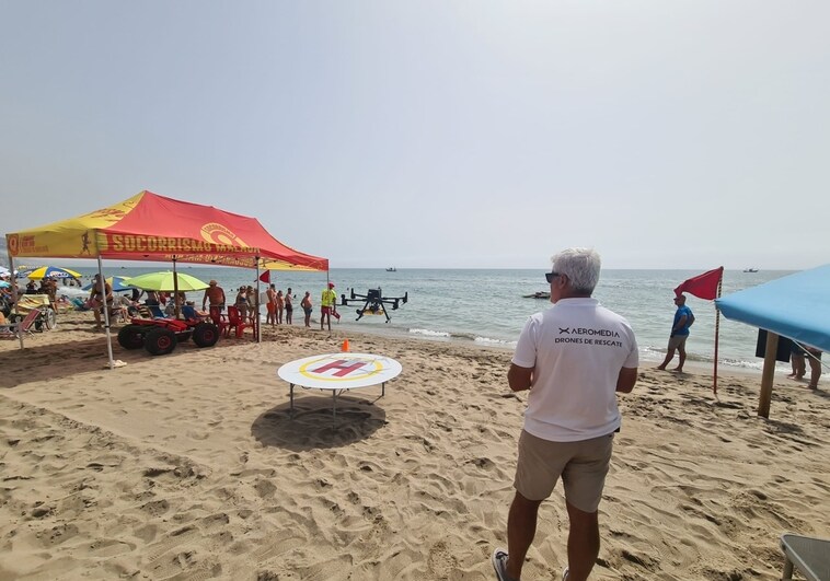 How drones are helping save lives on Fuengirola's beaches
