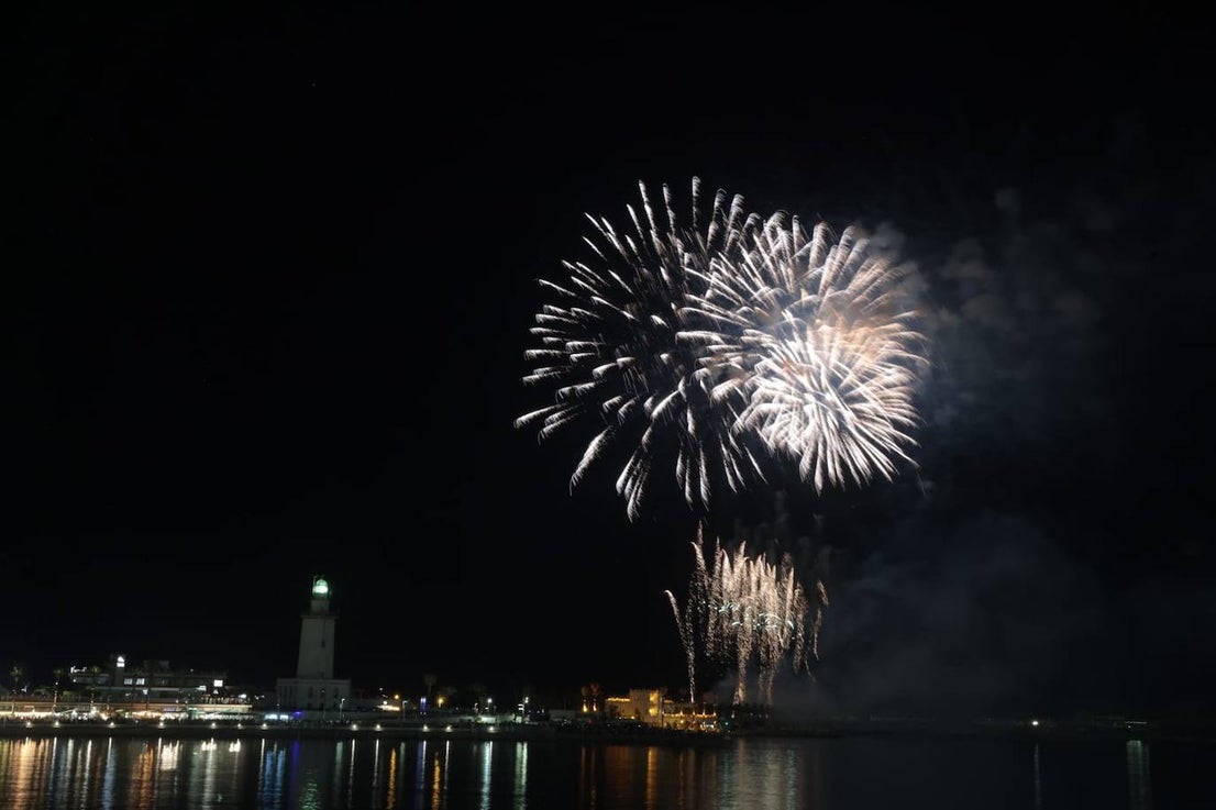 In pictures, spectacular drone show and firework display open Malaga's big summer fair
