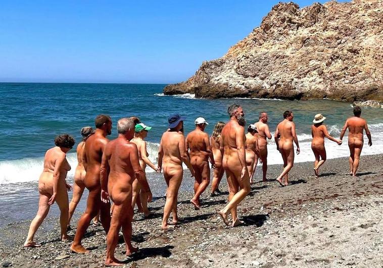 Annual naturist day event on Costa Tropical beach