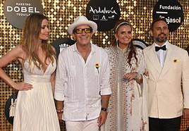 Antonio Banderas and Sandra García San-Juan (centre) were the hosts for the evening.