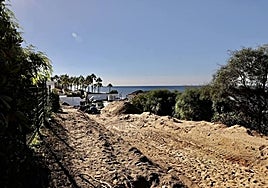 A section of Las Chapas beach.