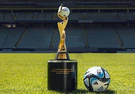 The 2023 trophy and match ball.