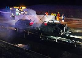 Image of the vehicles involved in the Coín accident.