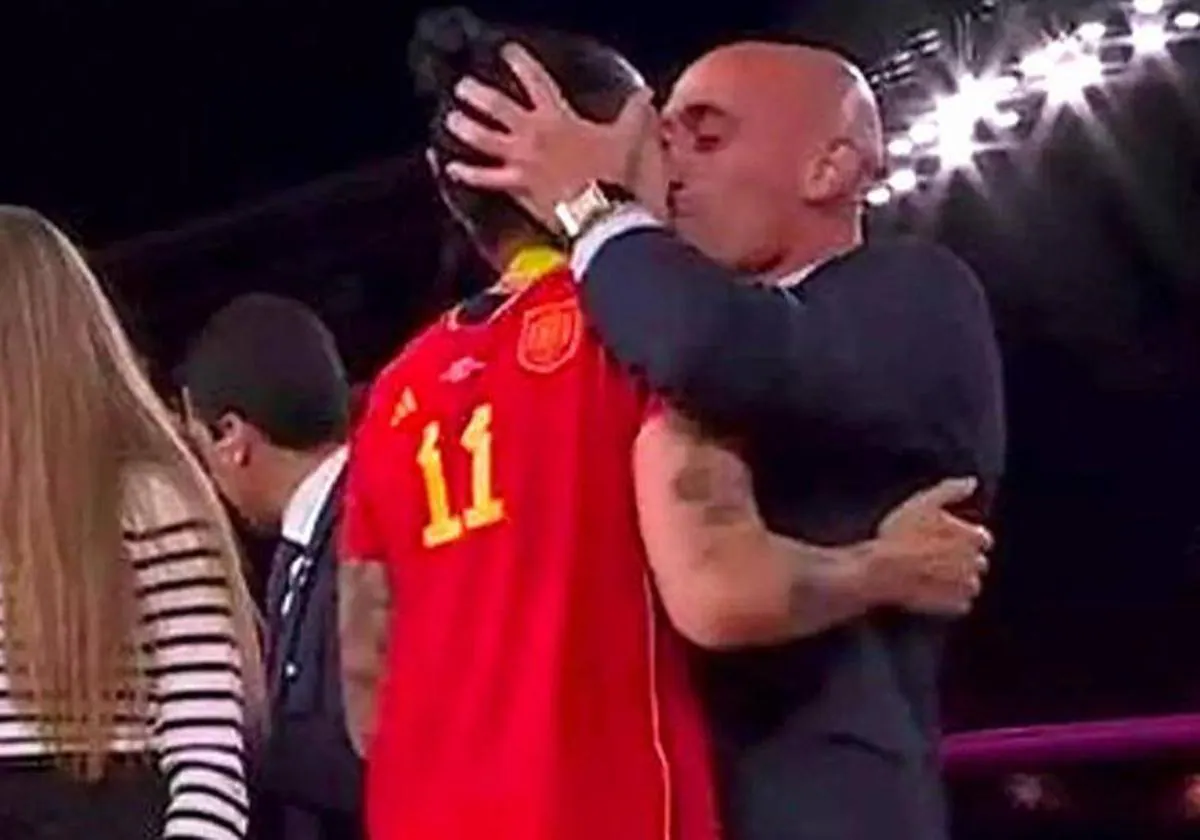 Head of Spanish football Luis Rubiales prepares to throw in the towel after his controversial behaviour at World Cup