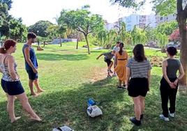 A meet up in Huelin park.