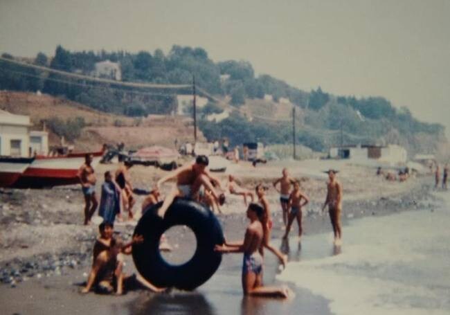 Mezquitilla beach during the 1970s