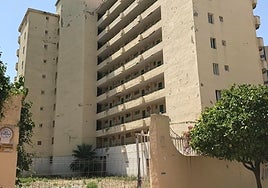The run-down Javisol apartment building in Fuengirola.