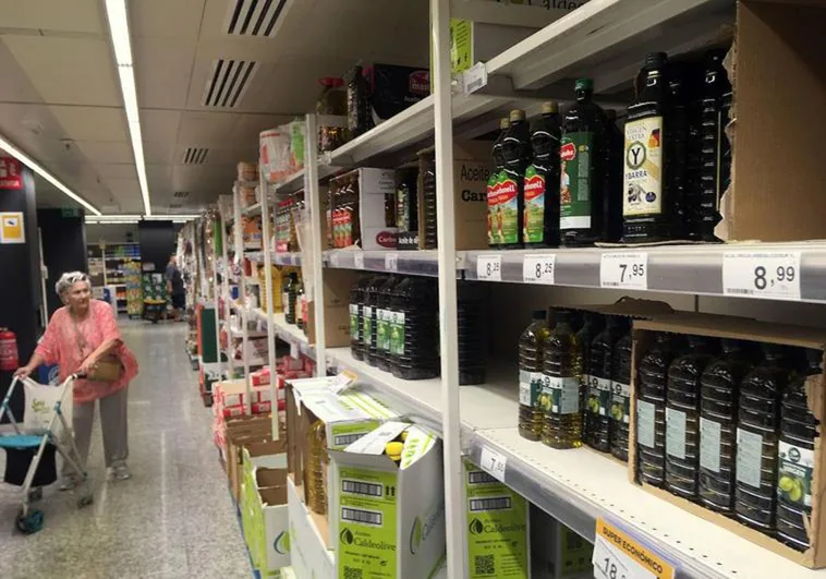 Sales of olive oil in shops in Spain drop as the price continues to soar