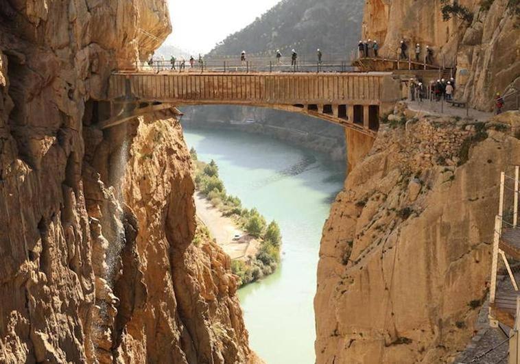 Malaga's famous Caminito del Rey suspended walkway above a gorge to get its own official Aemet weather station
