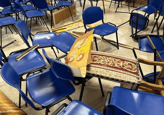 Man arrested after smashing up a Malaga church while shouting 'God does not exist'