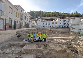 The final stage of the dig in Plaza de la Constitución is nearing completion.