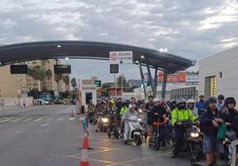 Delays at the border between Gibraltar and Spain.