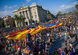 Diada celebrations in Barcelona.