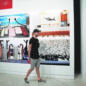 Some of Parr's images in the exhibition Malaga Express.