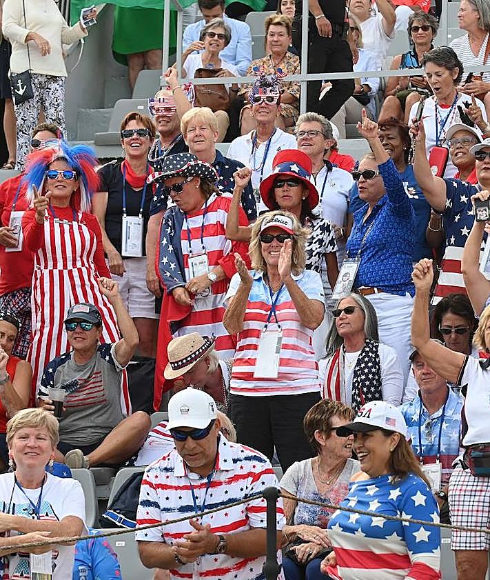 Imagen secundaria 2 - The opening ceremony of the Solheim Cup at the Marbella Arena on Thursday evening. 