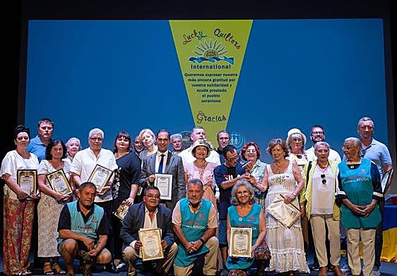 The award ceremony at the Casa de Cultura on Friday.
