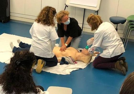 File photo of a CPR demonstration.