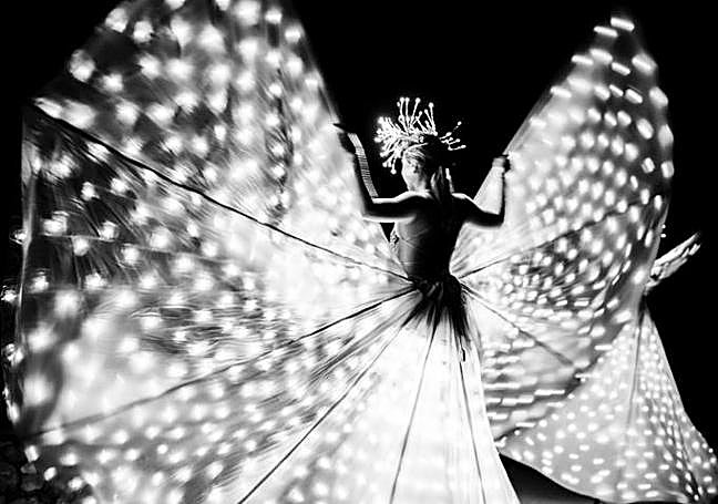 Entertainment at the open bar of one of the weddings organised by the wedding planner Sira Antequera.