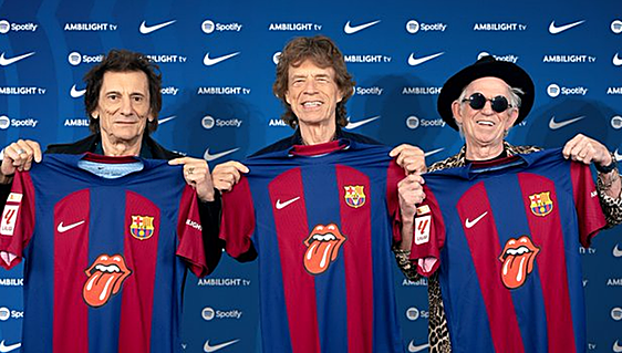 Barça to play El Clásico with the Rolling Stones on their kit