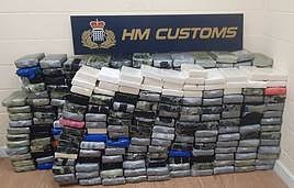 Large hauls of drugs seized from ships off the Rock