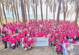 Walkers in Torremolinos at the start of the event.
