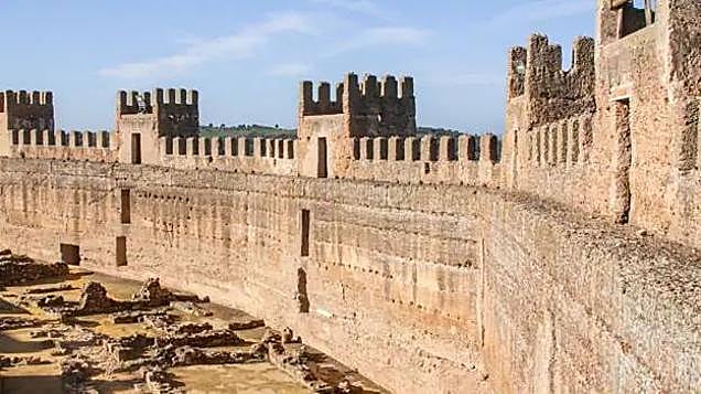 Interior of the fortress.