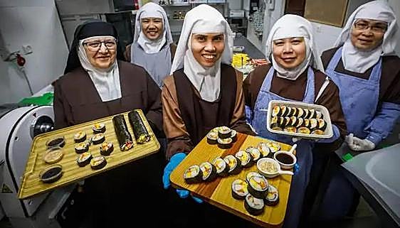 These are the cloistered nuns who are taking Spain by storm with their incredible sushi rolls and Asian food