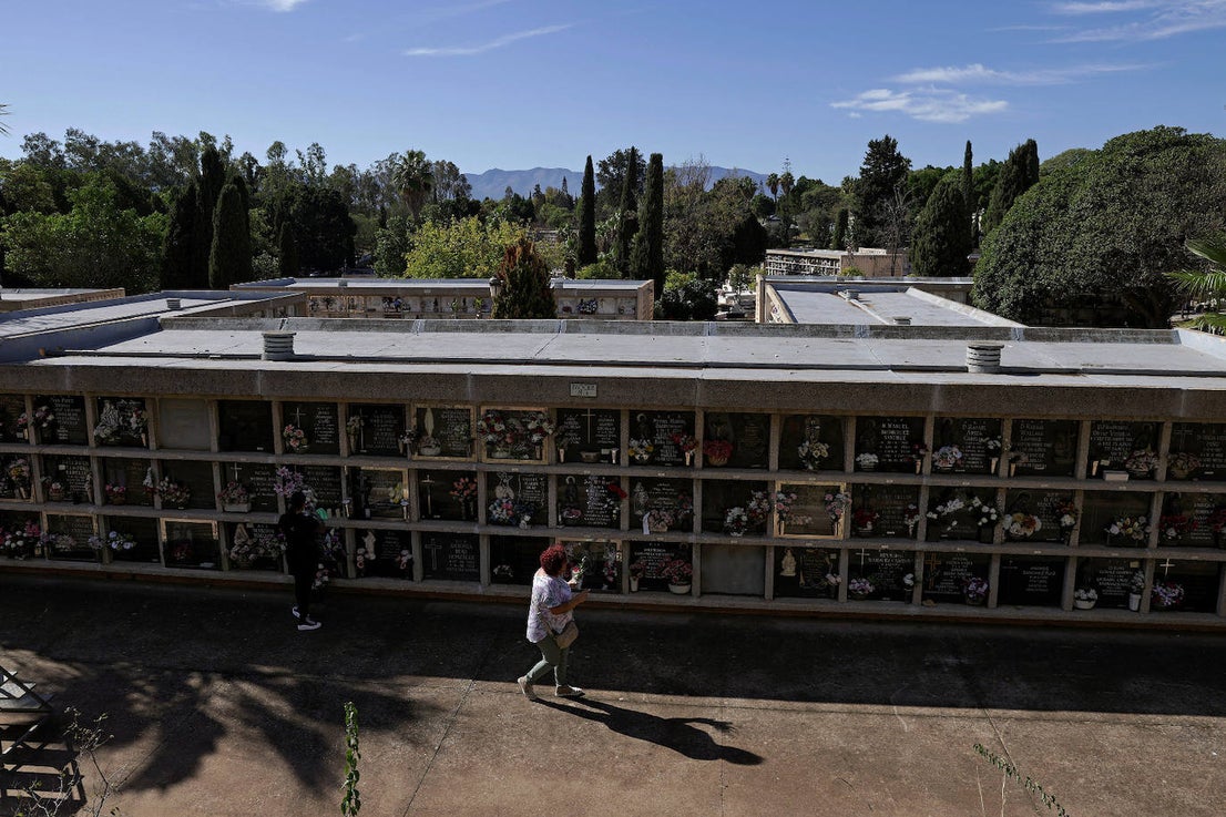 In pictures... people in Malaga pay their respects on All Saints' Day in the province's cemeteries