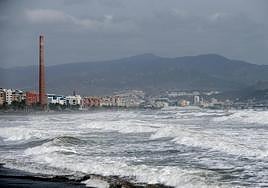File photo of rough seas in Malaga.