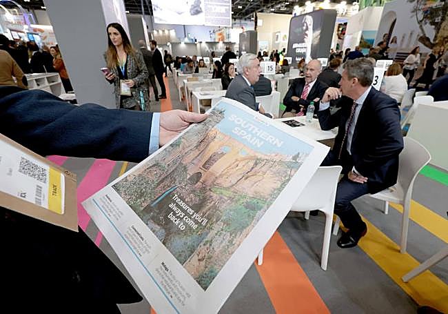 The supplement was distributed at the World Travel Market.