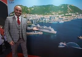Christian Santos at the Gibraltar stand at the World Travel Market in London this week.