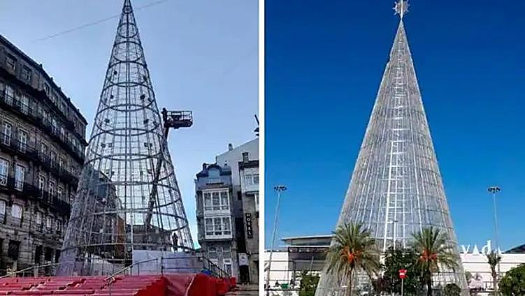 These are the four locations in Spain battling it out for honour of tallest Christmas tree in the country