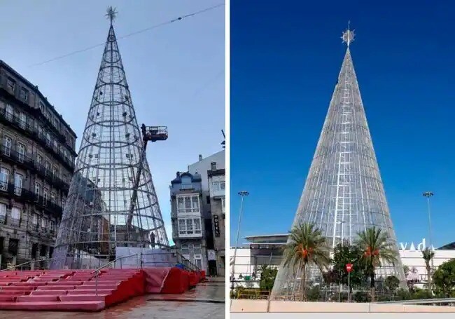 These are the four locations in Spain battling it out for honour of tallest Christmas tree in the country