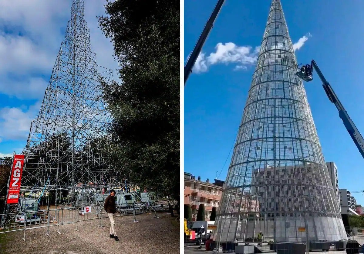 Cartes, on the left, 45 metres high, and Badalona, ​​on the right, 40 metres high and 18 metre in diameter.