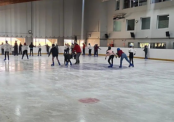 The ice rink reopened this month after being closed for three years.