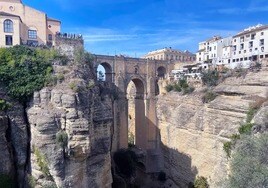 The famous Puente Nuevo in Ronda, the 'new bridge' that had to be built twice