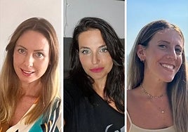 The three shortlisted teachers from Malaga