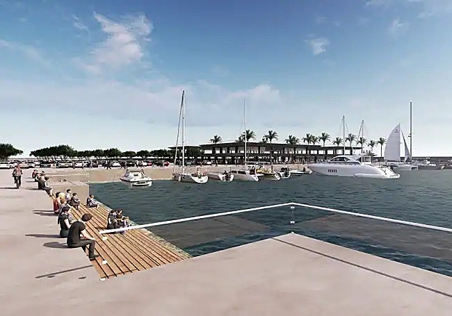 Computerised image of the new dock area.