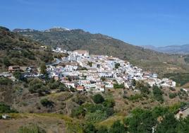 The village of Cútar in the Axarquía.