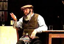 David Geary during a performance of Fiddler on the Roof at the St Gallen theatre in Switzerland.