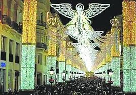 Flashback: a photo of Calle Larios last year with the angels.