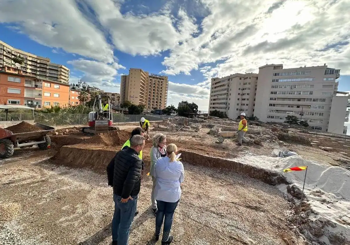 A view of the site where the Torreblanca Roman baths are located, in Fuengirola.