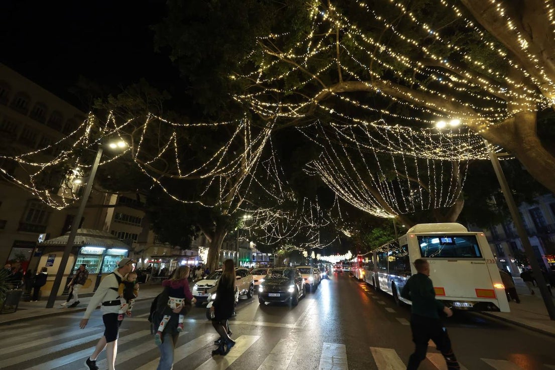 Malaga switches on its sparkling 2023 festive lights, in pictures