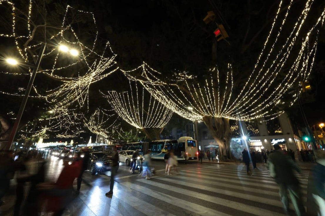 Malaga switches on its sparkling 2023 festive lights, in pictures