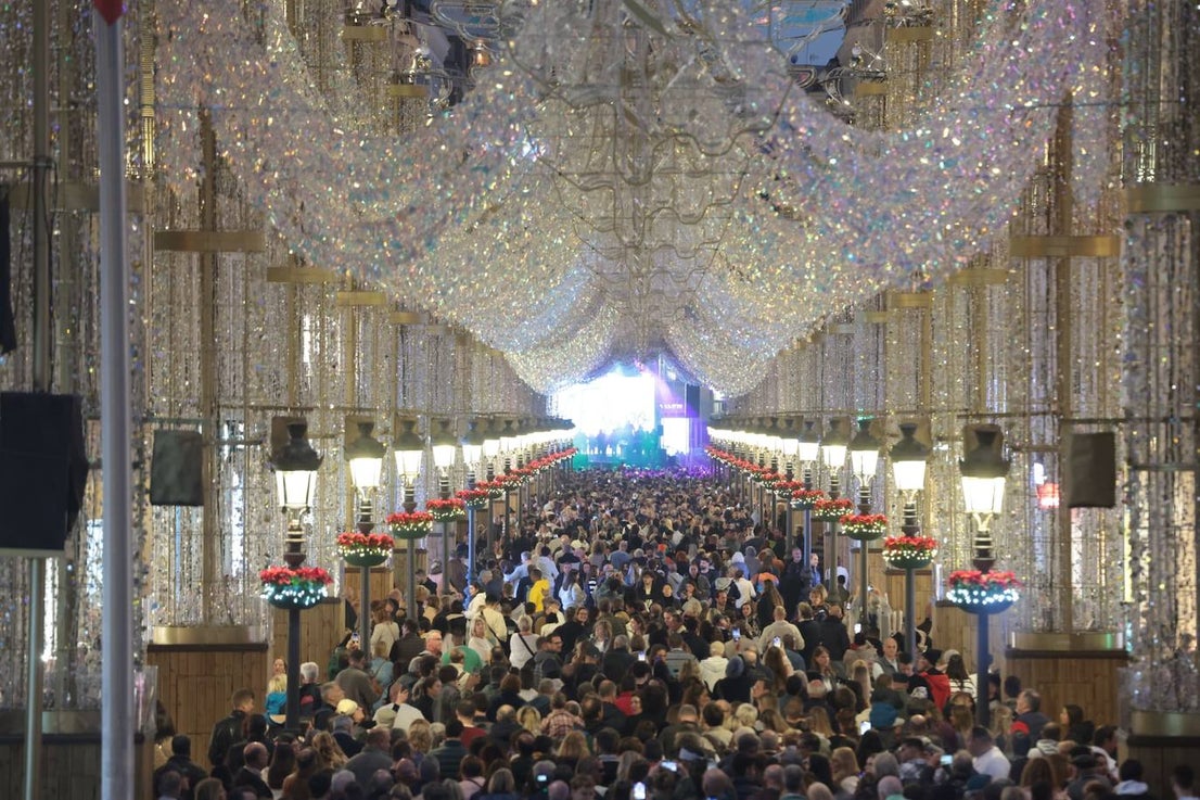 Malaga switches on its sparkling 2023 festive lights, in pictures