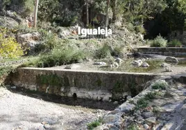 This is the sad state of one of the main sources of the Genal river in Malaga province's Serranía de Ronda