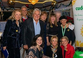 Sandro Morelli (3l) at last year's Christmas gala dinner.