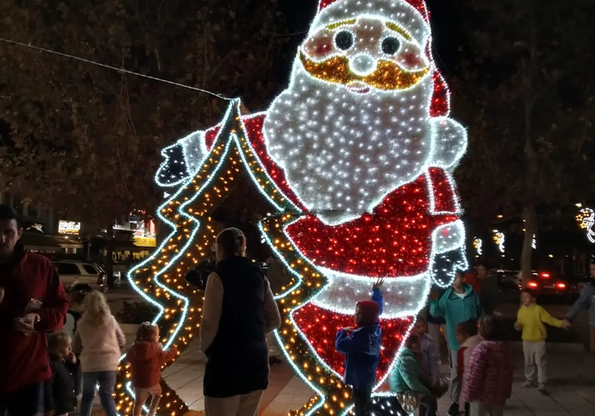 Christmas lights in Mijas.