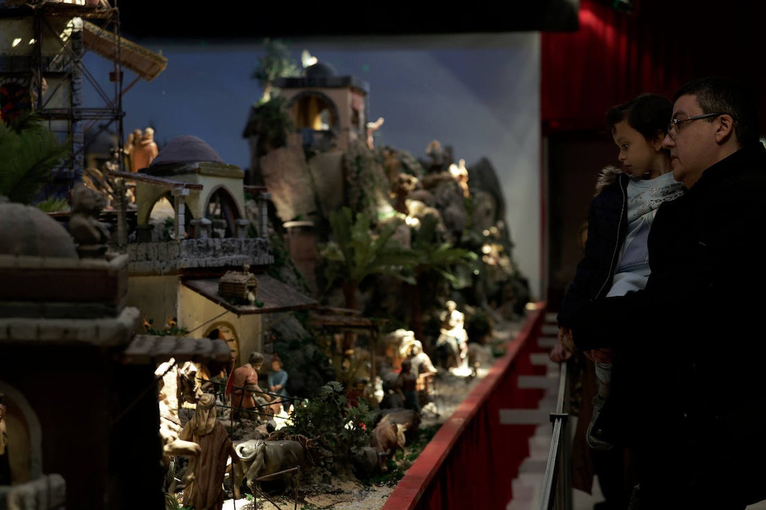 Malaga city hall brightens up Christmas with its huge nativity display, in pictures