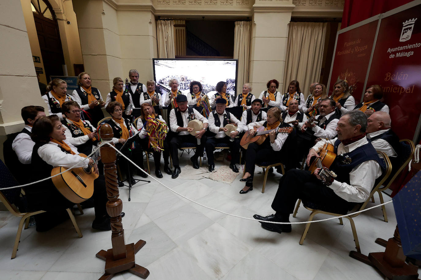 Malaga city hall brightens up Christmas with its huge nativity display, in pictures